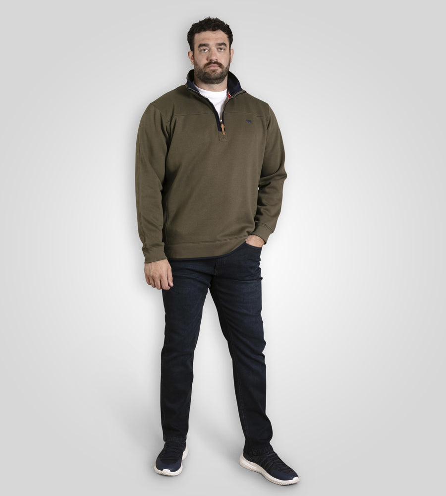 'LEICESTER' 1/4 Zip Fleece Sweatshirt