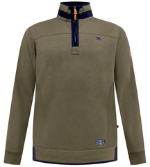 'LEICESTER' 1/4 Zip Fleece Sweatshirt