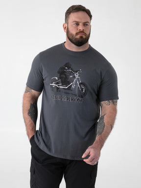 'Craig' Gorilla Biker Print T-Shirt