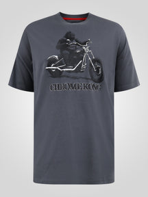 'Craig' Gorilla Biker Print T-Shirt