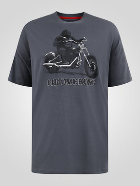 'Craig' Gorilla Biker Print T-Shirt