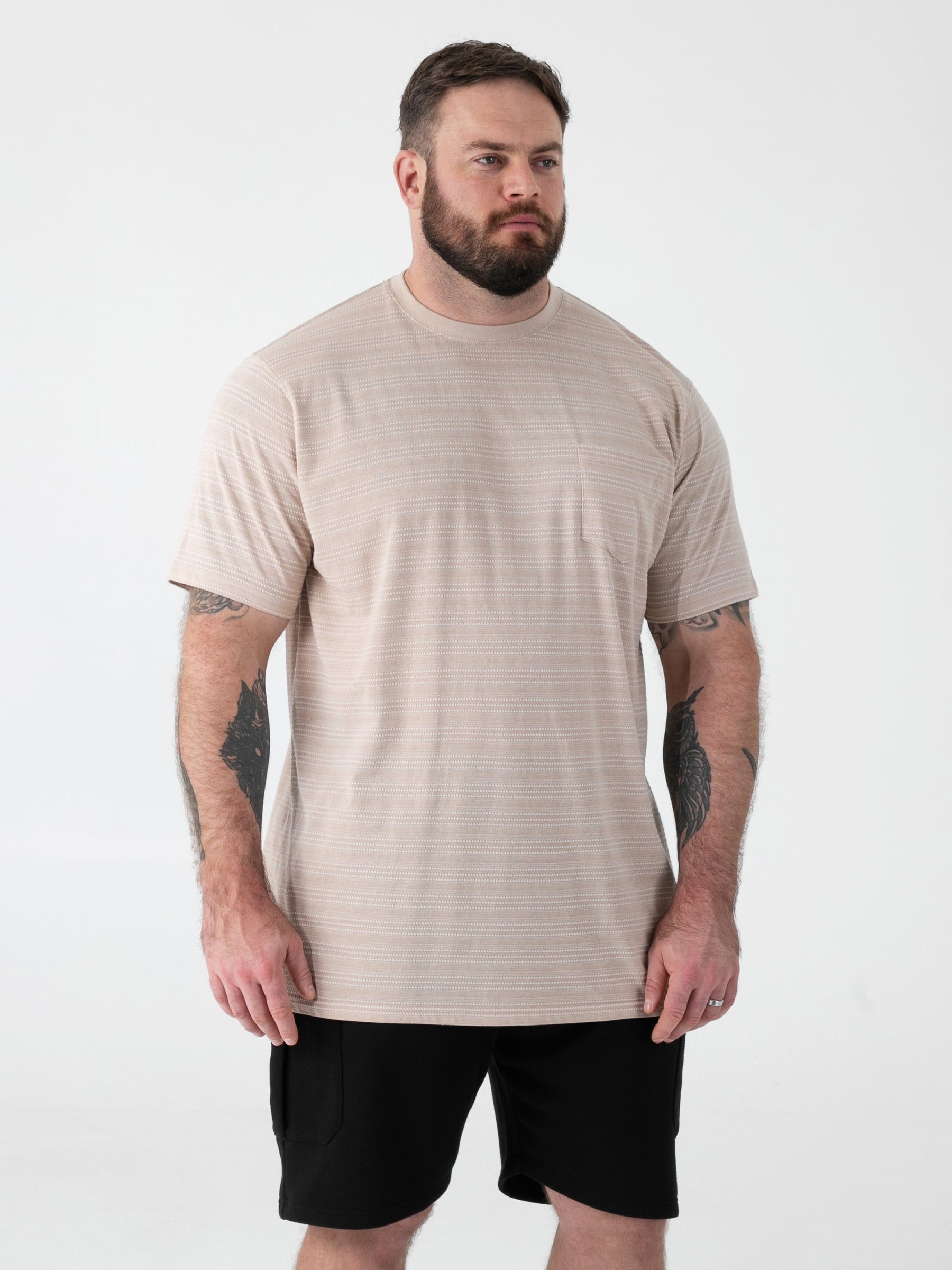 'Dingle' Jacquard Crew neck T-Shirt