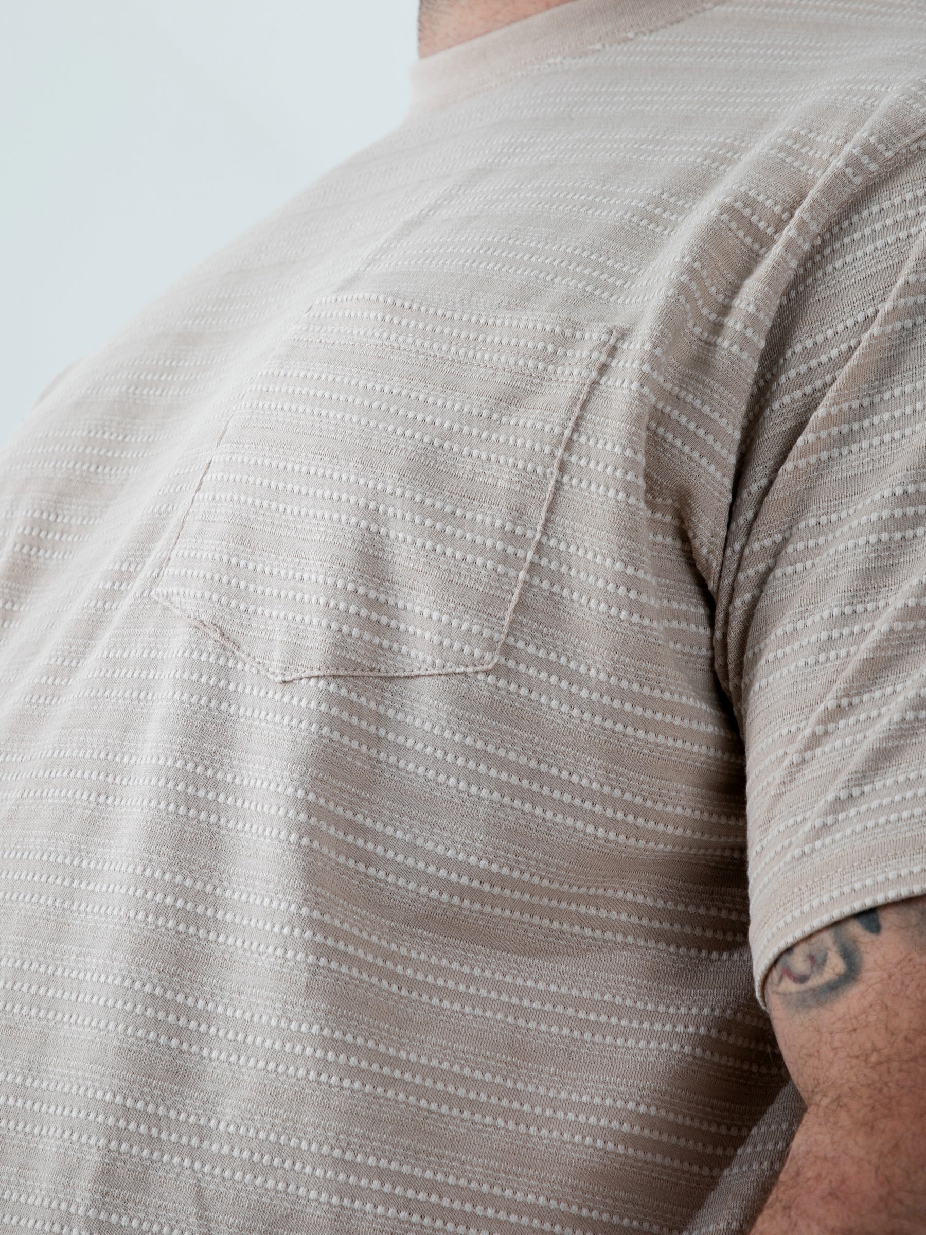 'Dingle' Jacquard Crew neck T-Shirt