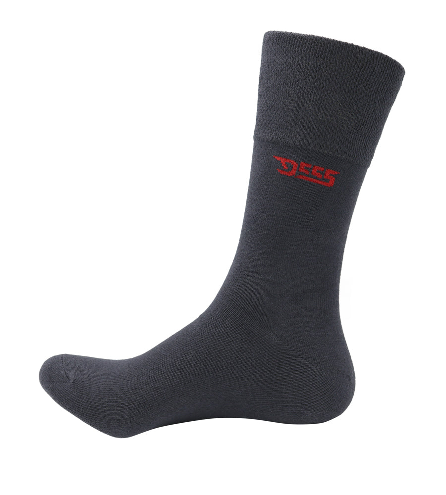 'Harold' 3 Pack Plain Extra Wide Comfort Fit Socks