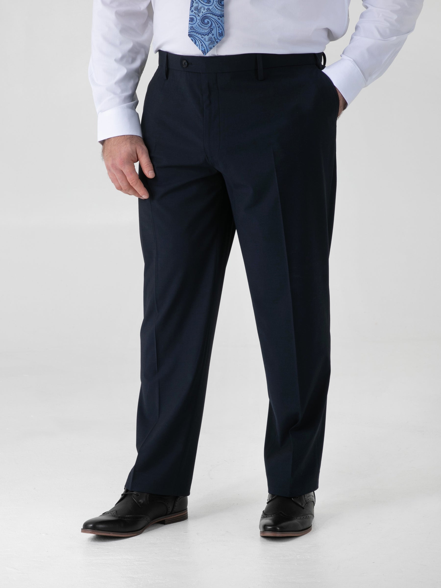 'Ted' 4 Way Stretch Classic Suit Trousers