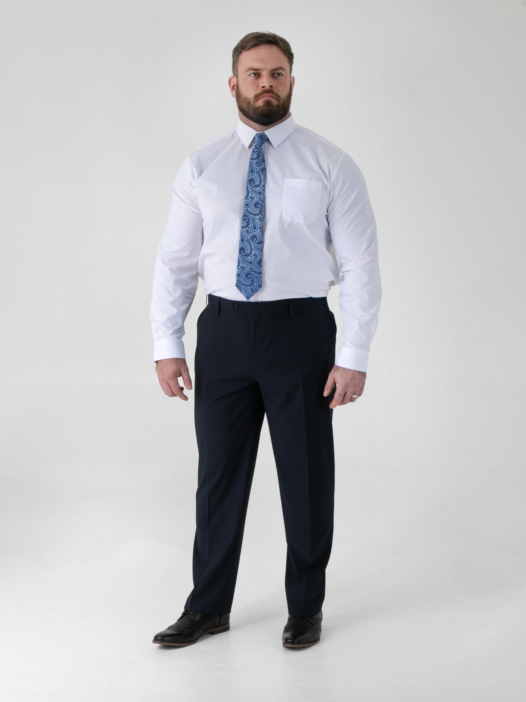 'Ted' 4 Way Stretch Classic Suit Trousers