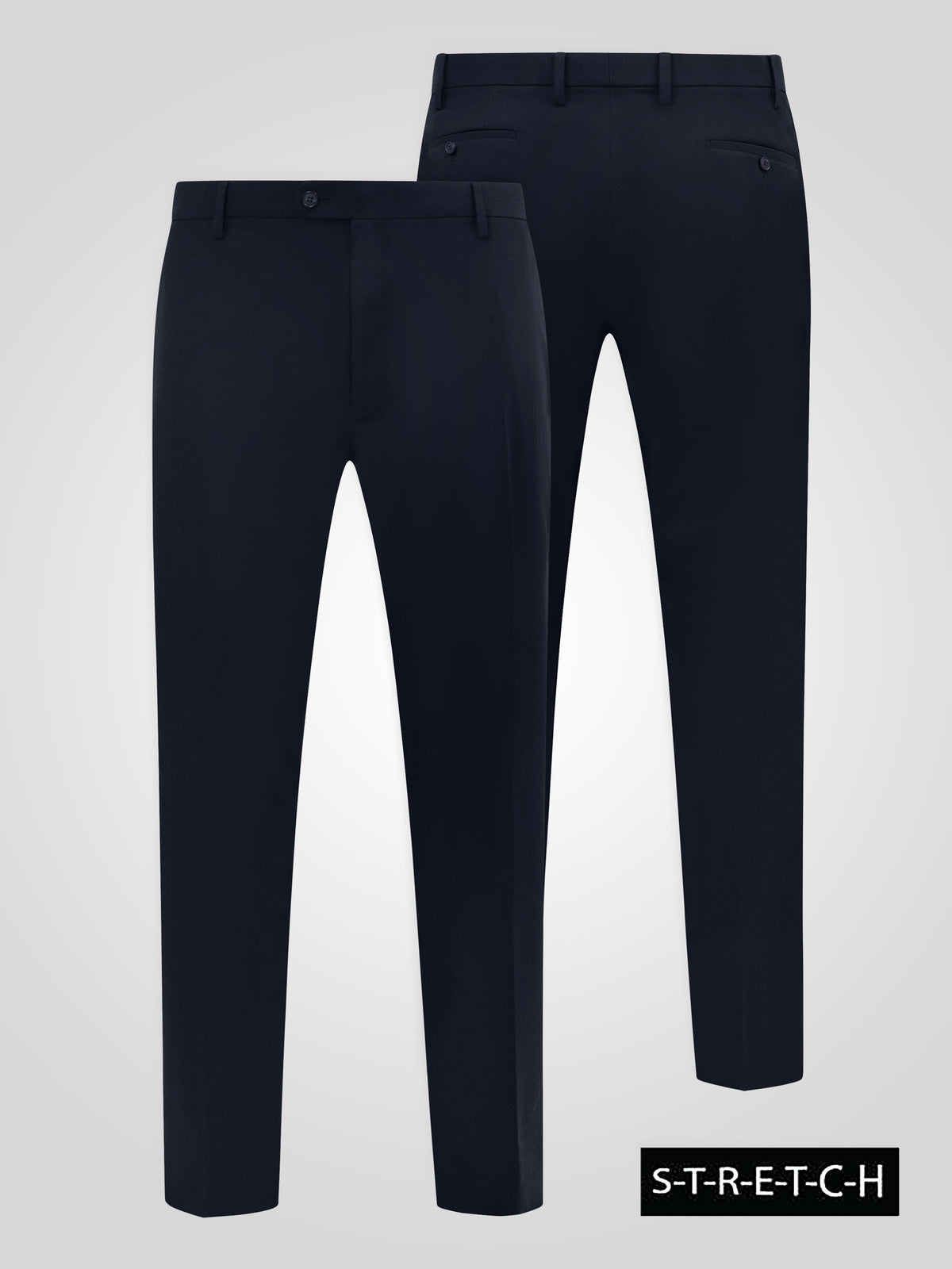 'Ted' 4 Way Stretch Classic Suit Trousers