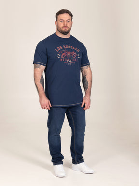 'Holt' Los Angeles Motorcycle Print T-Shirt