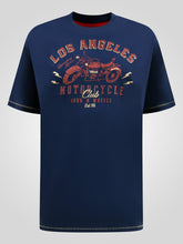 'Holt' Los Angeles Motorcycle Print T-Shirt