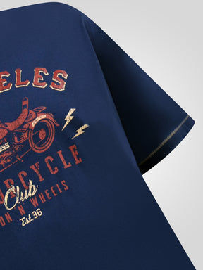'Holt' Los Angeles Motorcycle Print T-Shirt