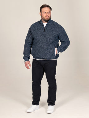 'Caleb' Quarter Zip Knitted Jumper