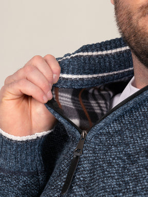 'Caleb' Quarter Zip Knitted Jumper