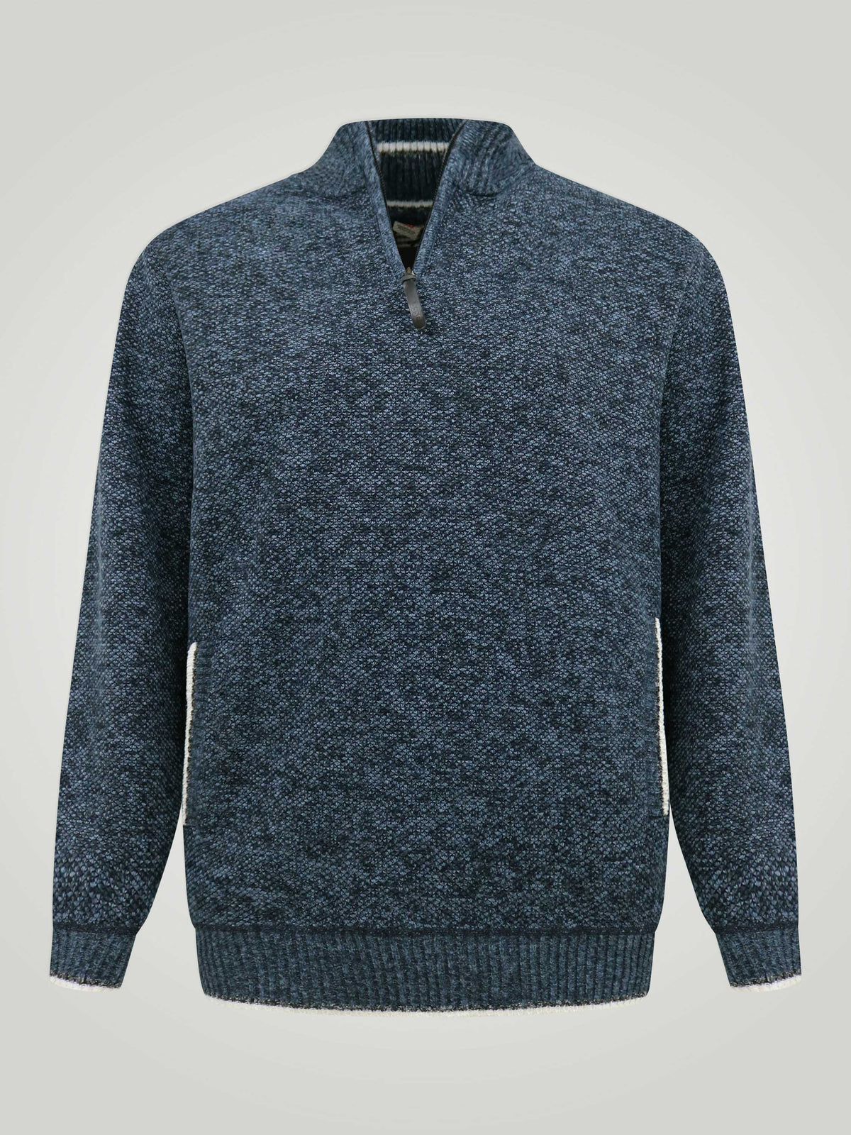 'Caleb' Quarter Zip Knitted Jumper