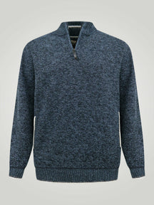 'Caleb' Quarter Zip Knitted Jumper