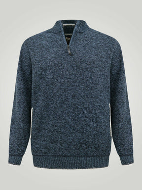 'Caleb' Quarter Zip Knitted Jumper