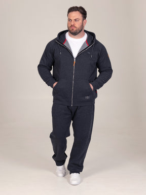 'Ernest' Fine Stripe Zip Through Hoody