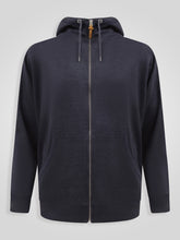 'Ernest' Fine Stripe Zip Through Hoody