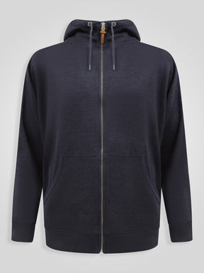 'Ernest' Fine Stripe Zip Through Hoody