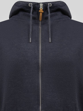 'Ernest' Fine Stripe Zip Through Hoody