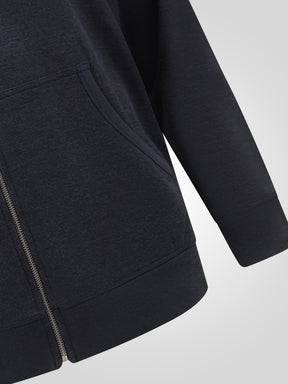 'Ernest' Fine Stripe Zip Through Hoody