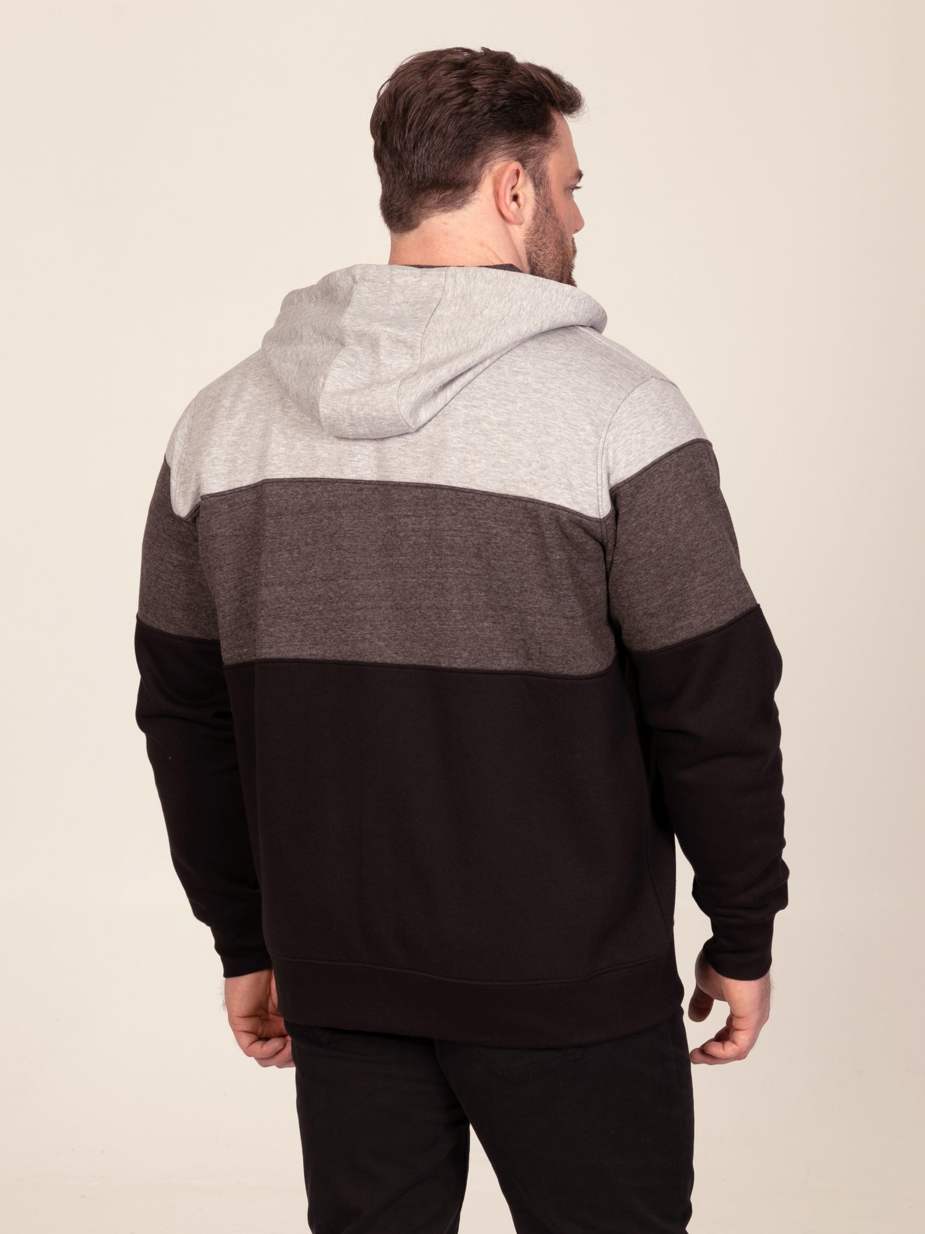 'Fitzgerald' Cut & Sew Panel Hoody