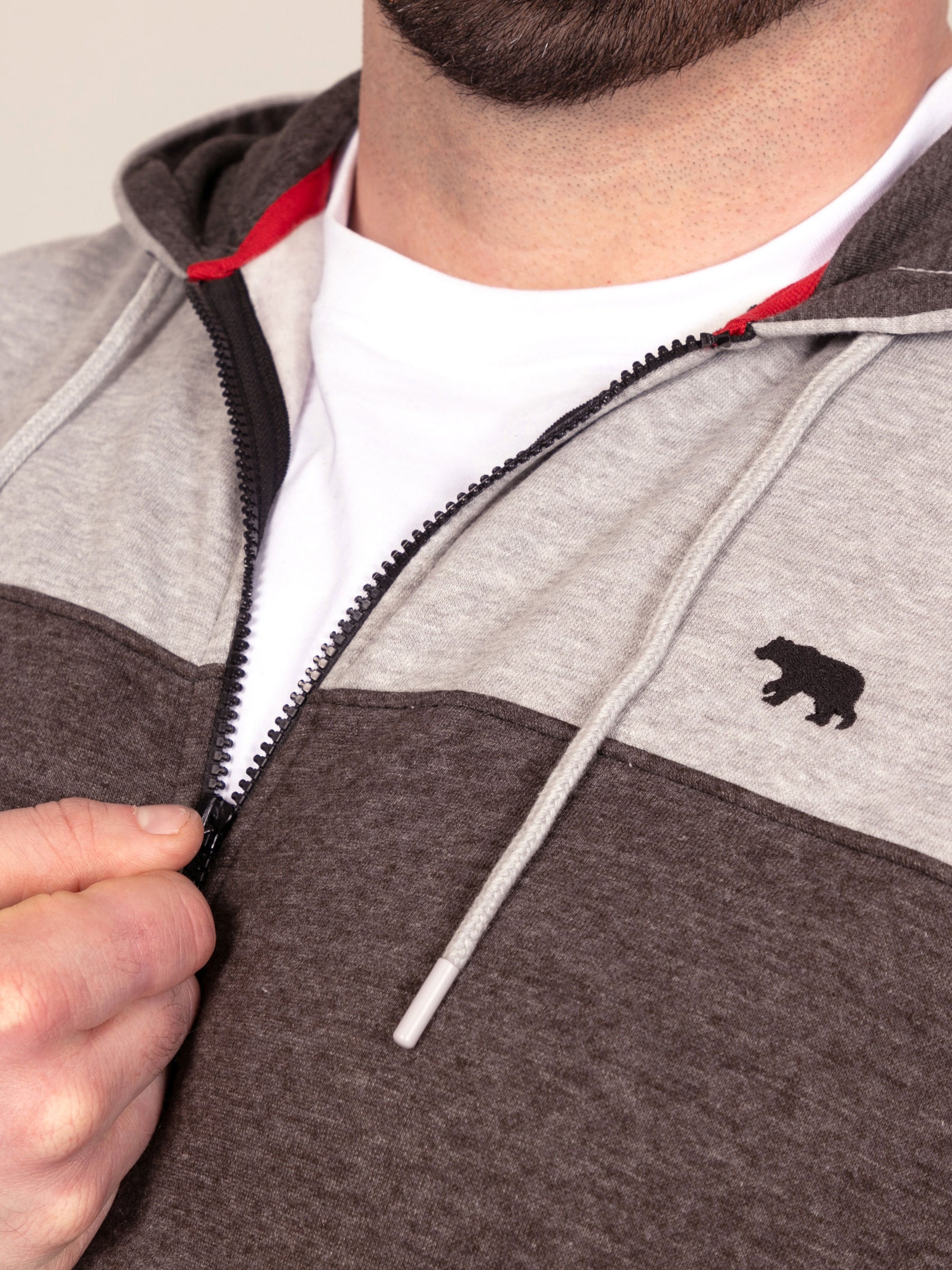 'Fitzgerald' Cut & Sew Panel Hoody