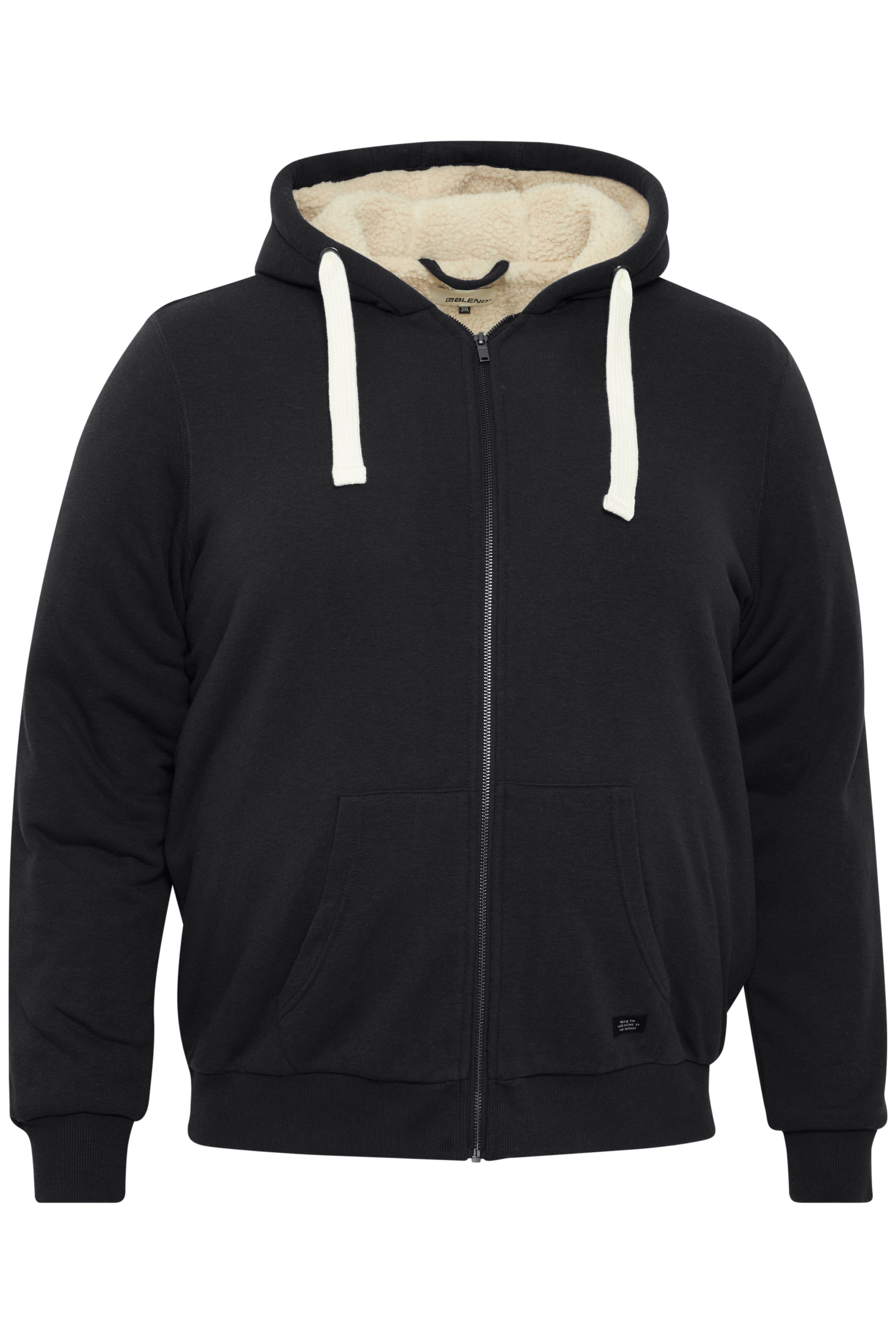 Blend Borg Lined Full Zip Hoody