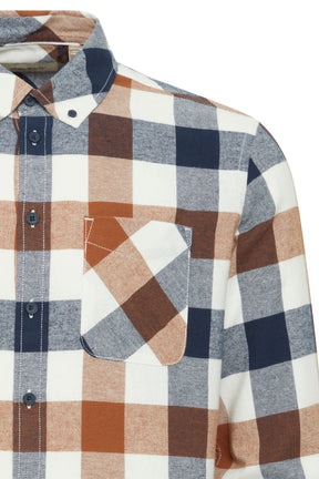 Soft Feel Multi Long Sleeve Check Shirt