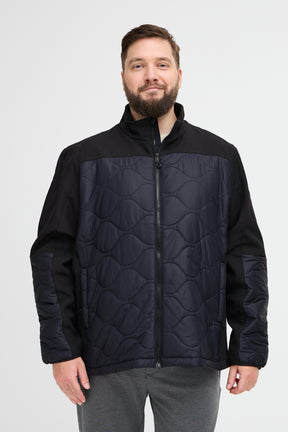 Quilted Panel Soft Shell Jacket