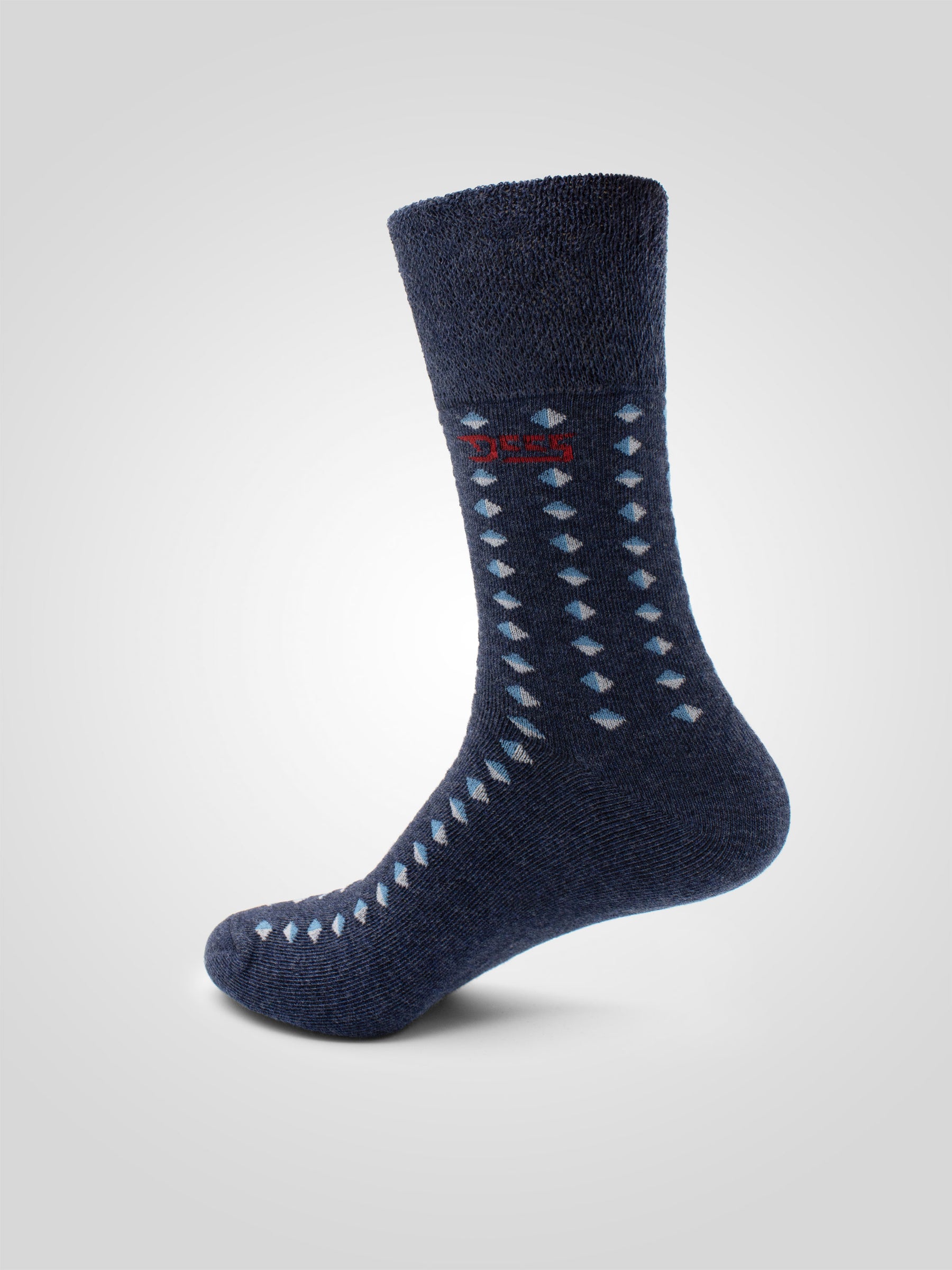 'Harold' 3 Pack Patterned Extra Wide Comfort Fit Socks