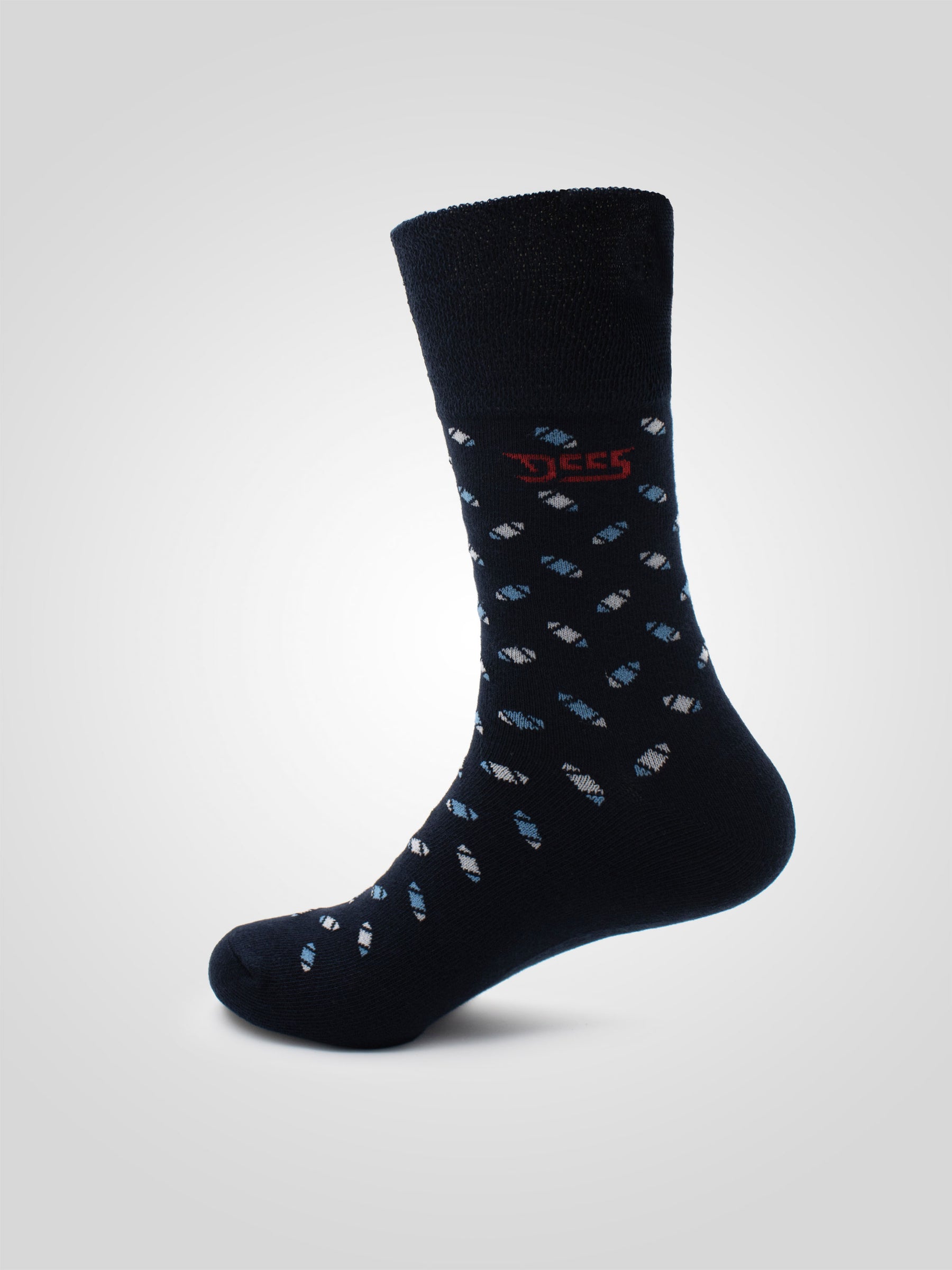 'Harold' 3 Pack Patterned Extra Wide Comfort Fit Socks