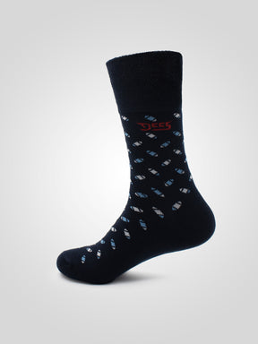 'Harold' 3 Pack Patterned Extra Wide Comfort Fit Socks