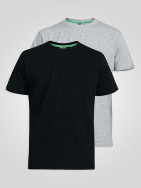 'Fenton' Two Pack Plain T-Shirts