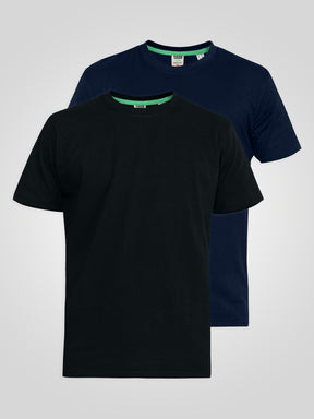 'Fenton' Two Pack Plain T-Shirts