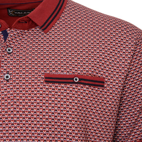 Dobby Print Pique Polo