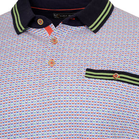 Dobby Print Pique Polo