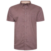 Tall Fit All Over Geo Print Short Sleeve Shirt