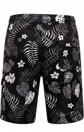 Monstera Leaf Print Shorts