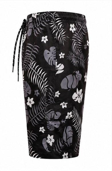 Monstera Leaf Print Shorts
