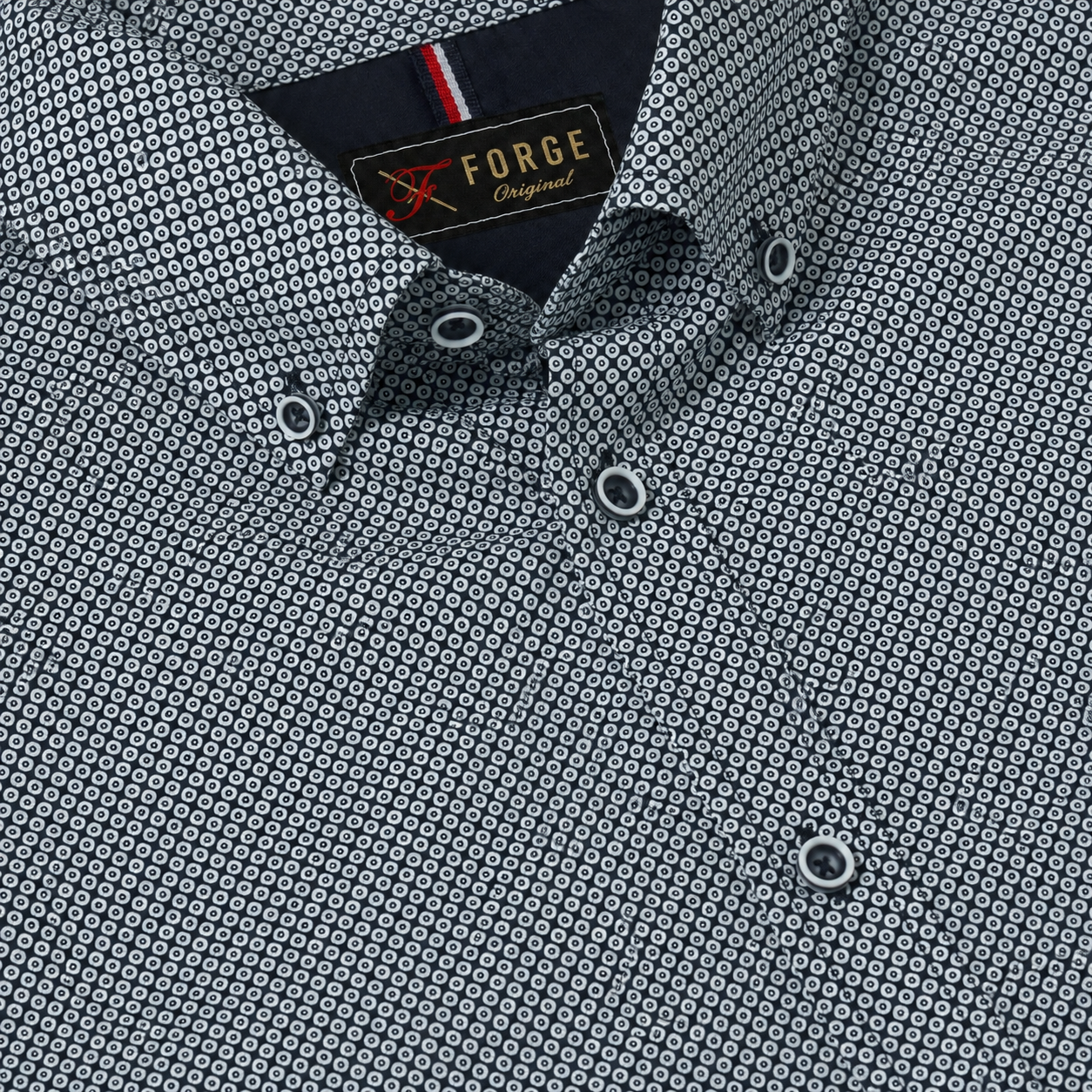 Small Geo print Short Sleeve Shirt