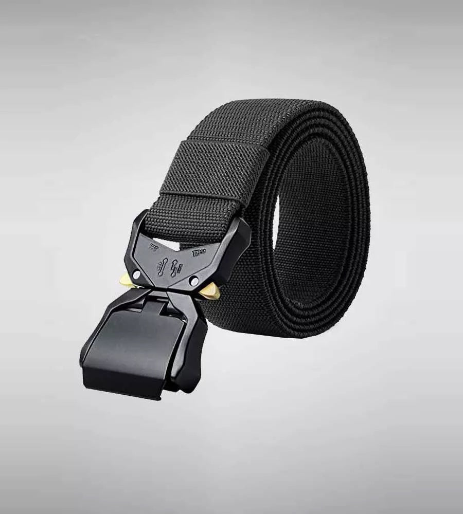D555 Tactical Stretch Webbing Belt With Heavy Duty Quick Release Buckle