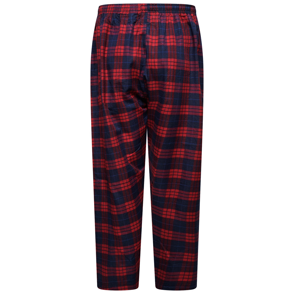 Red & Navy Check Lounge Pants