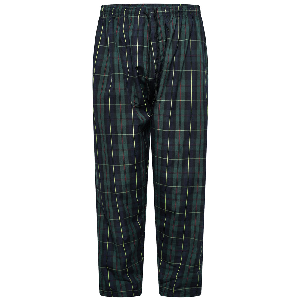 Green & Navy Check Lounge Pants