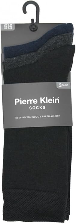 3 Pack Cotton Blend Plain Socks
