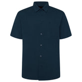 Plain Textured Short Sleeve Shirt