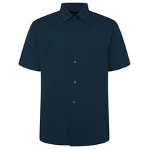 Plain Textured Short Sleeve Shirt