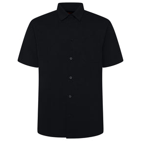 Plain Textured Short Sleeve Shirt