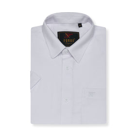 Plain Textured Short Sleeve Shirt