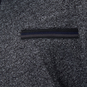 Contrast Collar Melange Polo Shirt
