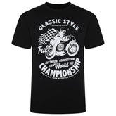 Born To Ride Print T-Shirt - Regular Sizes